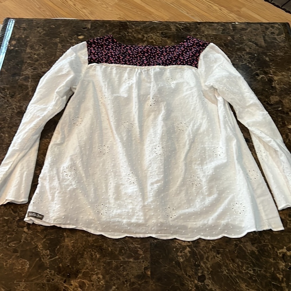 XL Matilda Jane very cute light weight white top   A433 - Picture 5 of 6